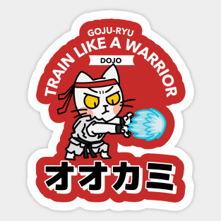 Goju Ryu Karate Cat Sticker